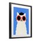Stupell Industries Stylish French Cat Framed Print Under Glass, design by Jessica Beck